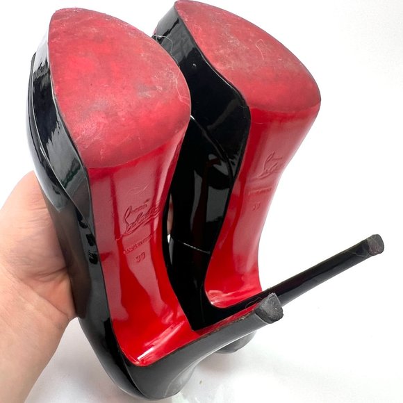 🌷❤️‍🔥SPRING SALE 🔥 FINAL PRICE🌷💥Christian Louboutin Flo 120 Holographic 37 - Picture 7 of 7